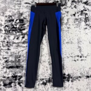 Lucy Tech Womens Black Blue Athletic Leggings Pants XS TP